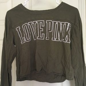 new pink cropped top